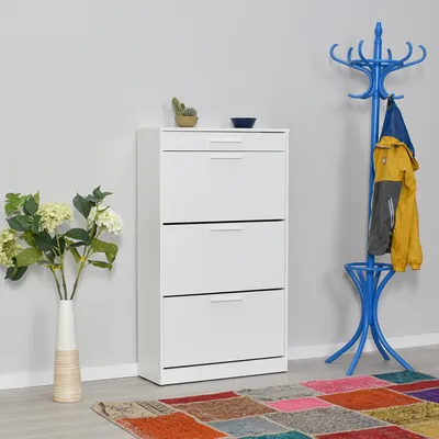 Zdjęcie produktu dla Skye Decor, SHC- SHCADR, diament, biały, szafka na buty, 128x75x29 cm, 100% płyta wiórowa pokryta melaminą