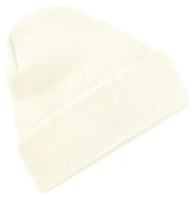 Image de Bonnet tricoté unie Beechfield pour adultes LT751 (taille unique) (blanc doux)