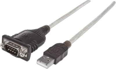 Produktbild von MANHATTAN USB Adapter A -> seriell (RS-232) St Modul 1,80m