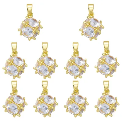 Image de Omgoods - 10 attaches en laiton pour la fabrication de bijoux, de couleurs variées