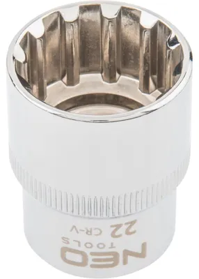 Imagen del producto de Juego de 12 llaves de vaso hexagonales (spline) 1/2" NEO TOOLS