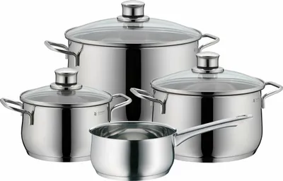 Obrázok produktu pre WMF 730446040, Súprava na varenie, Nerezová oceľ, Nerezová oceľ, Indukčná, 4 kusov