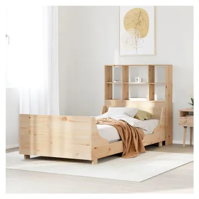 Produktbild von Bücherregal Bett ohne Matratze 90x200 cm aus Massivholz