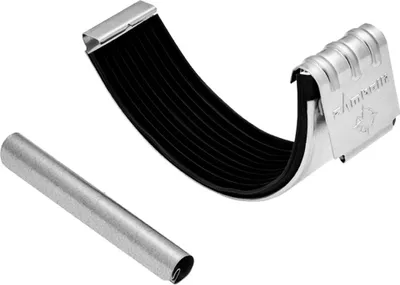 Produktbild von ZAMBELLI Rinnenverbinder verzinkt inkl. Wulstverbinder RG 280 Silber Dachrinnenverbinder für Dachrinne halbrund, Montage ohne löten