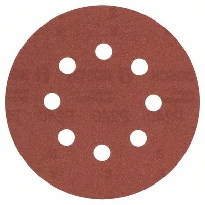 Image de Papier abrasif excentrique auto-agrippant perforé Bosch Grain 240 (Ø) 125 mm 2609256A27 5 pces