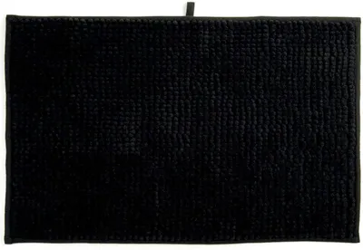 Productafbeelding van MSV 141615, Zwart, Effen, Rechthoekig, Microvezel, 60 x 40 cm