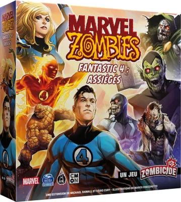 Immagine prodotto di Asmodee Cmon Marvel Zombies – Espansione: I Fantastici Quattro Assediati – Un gioco di zombi
