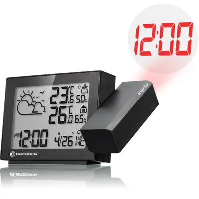 Produktbild von Bresser MeteoTemp P Wetterstation Funk mit Außensensor, Projektion