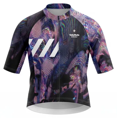 Produktbild von VeloNuts Damen Radtrikot, Neon Condense, Psywave Mirage, 2XS