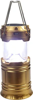 Image de Lampe de camping, à énergie solaire, USB, portable, haute luminosité, lampe de secours pour les randonnées en plein air