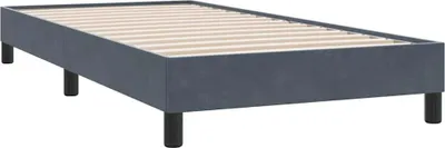 Immagine prodotto di vidaXL Struttura letto senza materasso grigio scuro 90x210 cm in velluto