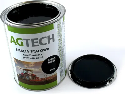 Image de Peinture émail noire Ursus C-360 C-330 Zetor AGTECH, bidon de 0,8 l