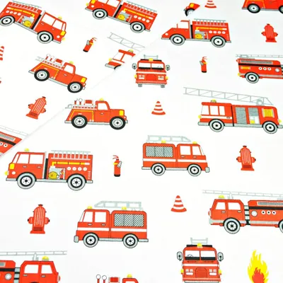 Produktbild von Baumwolle 100% Feuerwehr auf weißem Hintergrund
