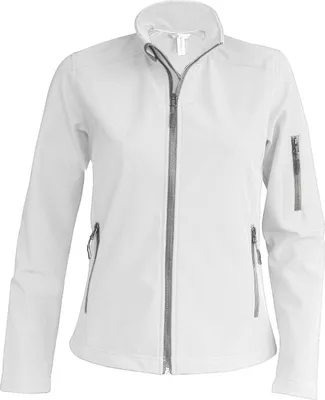 Produktbild von Kariban Damen Softshell Jacke Herbst Winter Regen Übergangs Outdoor, Größe:4XL, Farbe:Weiß