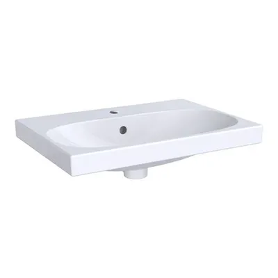 Zdjęcie produktu dla Geberit umywalka ACANTO 600 x 422 mm, z otworem na baterię, z przelewem biała KeraTect