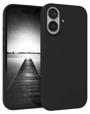 Produktbild von EAZY CASE Silikonhülle für Apple iPhone 17, Silikon Backcover Schutz in Schwarz