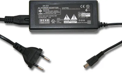 Produktbild von vhbw Netzteil kompatibel mit Samsung SC-DX103, SC-DX105, SC-DX205, SC-HMX20, SC-DC174, SC-HMX10, SC-MX10, SC-DX100, SC-DC575 Kamera, Digitalkamera, 2m