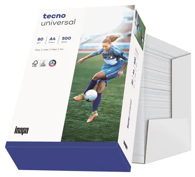 Produktbild von inapa tecno Kopierpapier Universal 2100077586 A4 80g 2.500Bl.