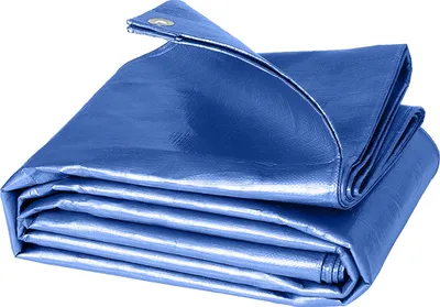 Zdjęcie produktu dla Bradas Plandeka 2x3m | 50g/m² | Wodoodporna | Aluminiowe Oczka | Niebieska