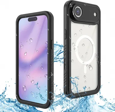 Image de Pour Apple iPhone 17 Air MagSafe degré complet de protection étanche étui noir