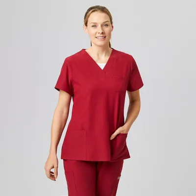 Produktbild von Sportsline Damen Kasack, rot, 4XL : 4XL : rot : 94% Recycling-Polyester 6% Elasthan