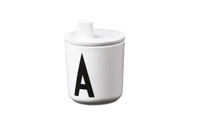 Produktbild von Design Letters - Trinkaufsatz für Becher weiß