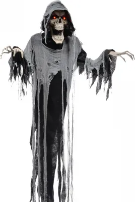 Produktbild von Sprechende Geister Reaper Halloween Figur mit Sound & Lichteffekt 180cm