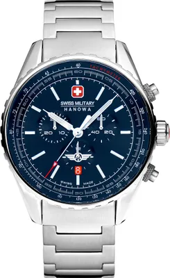 Zdjęcie produktu dla Zegarek męski SWISS MILITARY SMWGI0000304 granatowy sportowy do pływania