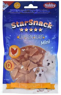 Produktbild von Nobby STARSNACK Soft Chicken Heart für Hunde, 70 g