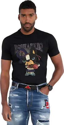 Produktbild von Dsquared2 Ciros Game Time T Shirt Schwarz Herren