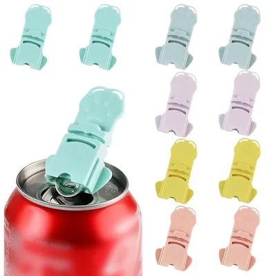 Blikdeckel-Set, 10 Stück, wiederverwendbar, 5 Farben