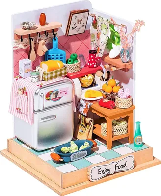 Zdjęcie produktu dla Składany Drewniany Model Mini Kuchnia