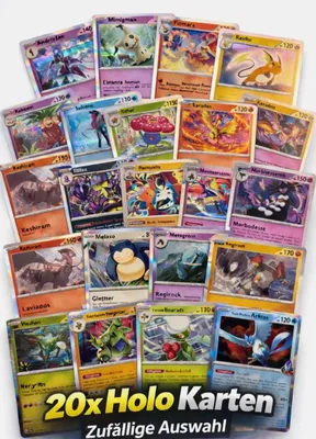 Produktbild von Pokemon sammel Karten Sammlung | 20 Holo Karten Fatale Flammen + 1 EX | NM