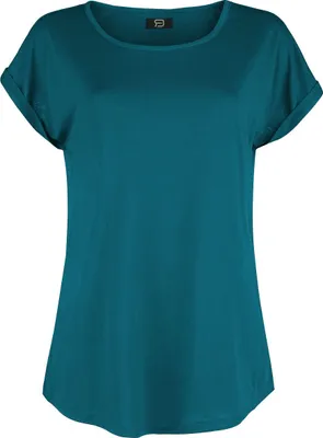 Produktbild von RED by EMP Damen petrolfarbenes T-Shirt aus weich fließendem Material 5XL