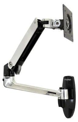 Produktbild von Befestigungskit (Wandmontage, Monitorarm) - für LCD-Display - Aluminium - Polished Aluminum - Bildschirmgröße: bis zu 86,4 cm (bis zu 34 Zoll)