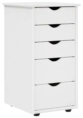Immagine prodotto di vidaXL Armadio bianco 34 x 39 x 61,5 cm in legno massello di pino