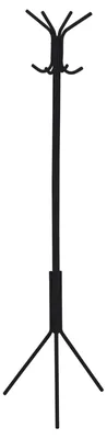 Produktbild von Kleiderständer Garderobenständer ARIST Standgarderobe Kleiderstange aus Metall mit 8 Kleiderhaken, schwarz lackiert