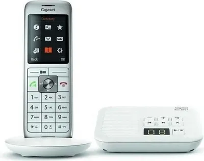 Image de Téléphone Fixe GIGASET CL 660 A, Blanc, Répondeur 55 min, Écran Couleur 2.4", Répertoire 400 Contacts