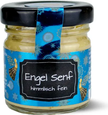 Produktbild von Mini Glas Engel Senf "himmlisch fein", 30 ml