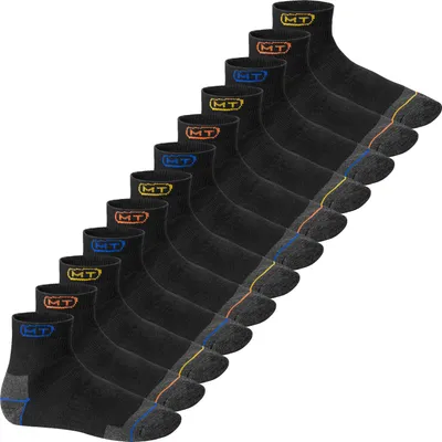 Produktbild von MT Herren Arbeits- und Freizeitsocken (12 Paar) Robuste Work Kurzschaft Socken - Mix 43-46