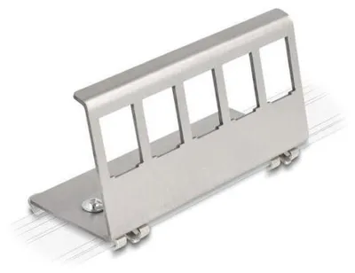 Produktbild von DELOCK Keystone Metall Halterung 5 Port für Hutschiene