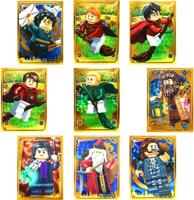 Produktbild von Blue Ocean LEGO Harry Potter Sticker Serie 1 (2023) Sammelsticker - Gold Karte 1 bis 9