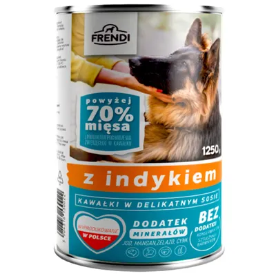 Produktbild von FRENDI with Turkey  chunks in delicate sauce - nassfutter für Hunde - 1250g