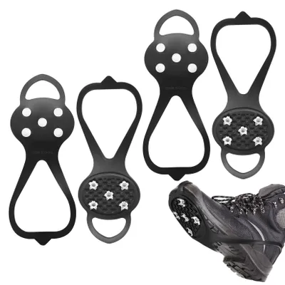 Produktbild von Solidchoice – 4 Stück rutschfeste Schuhspikes für Bergwanderungen