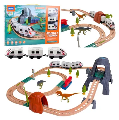 Produktbild von Elektrische Eisenbahn-Set „Dinosaurierpark“ mit Licht