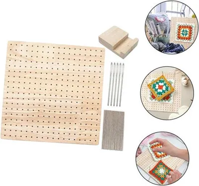 Immagine prodotto di Tavola per ganci in legno intrecciata a mano - Colore naturale