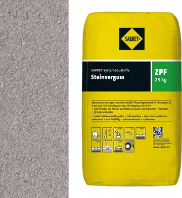 Produktbild von SAKRET Steinverguss ZPF grau 25 kg