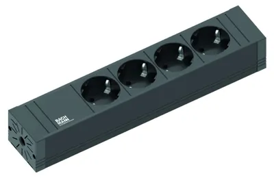 Obrázek produktu pro Bachmann 420.0017, 2 m, Vnitřní, Černá, 4 AC zásuvky / AC zásuvek, 268 mm, 52 mm