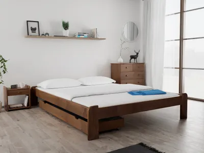 Obrázek produktu pro Postel ADA 160 x 200 cm, dub Rošt: S lamelovým roštem, Matrace: Bez matrace