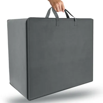 Image de Sac de rangement Beautissu pour couvertures, oreillers, VS95 67x120x42 cm Gris